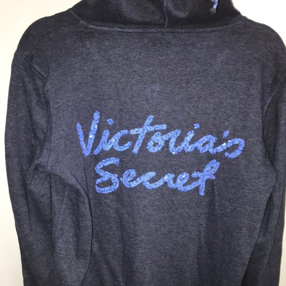 Victoria's Secret Sequined Zip-Up Hoodie - Picture 5 of 6